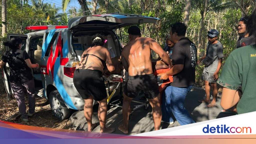 Kondisi Pantai Crystal Bay di Nusa Penida, Klungkung, Bali, yang menjadi lokasi kejadian turis asing tenggelam saat berenang.